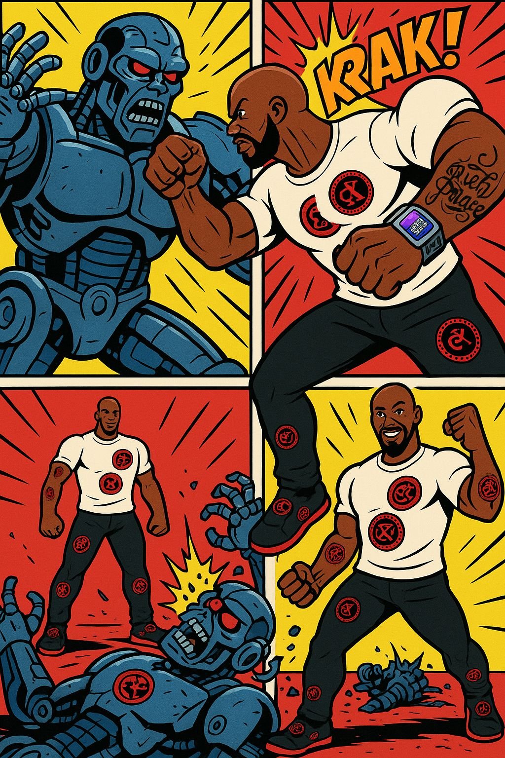 Camp X FRC hero battles a robot
