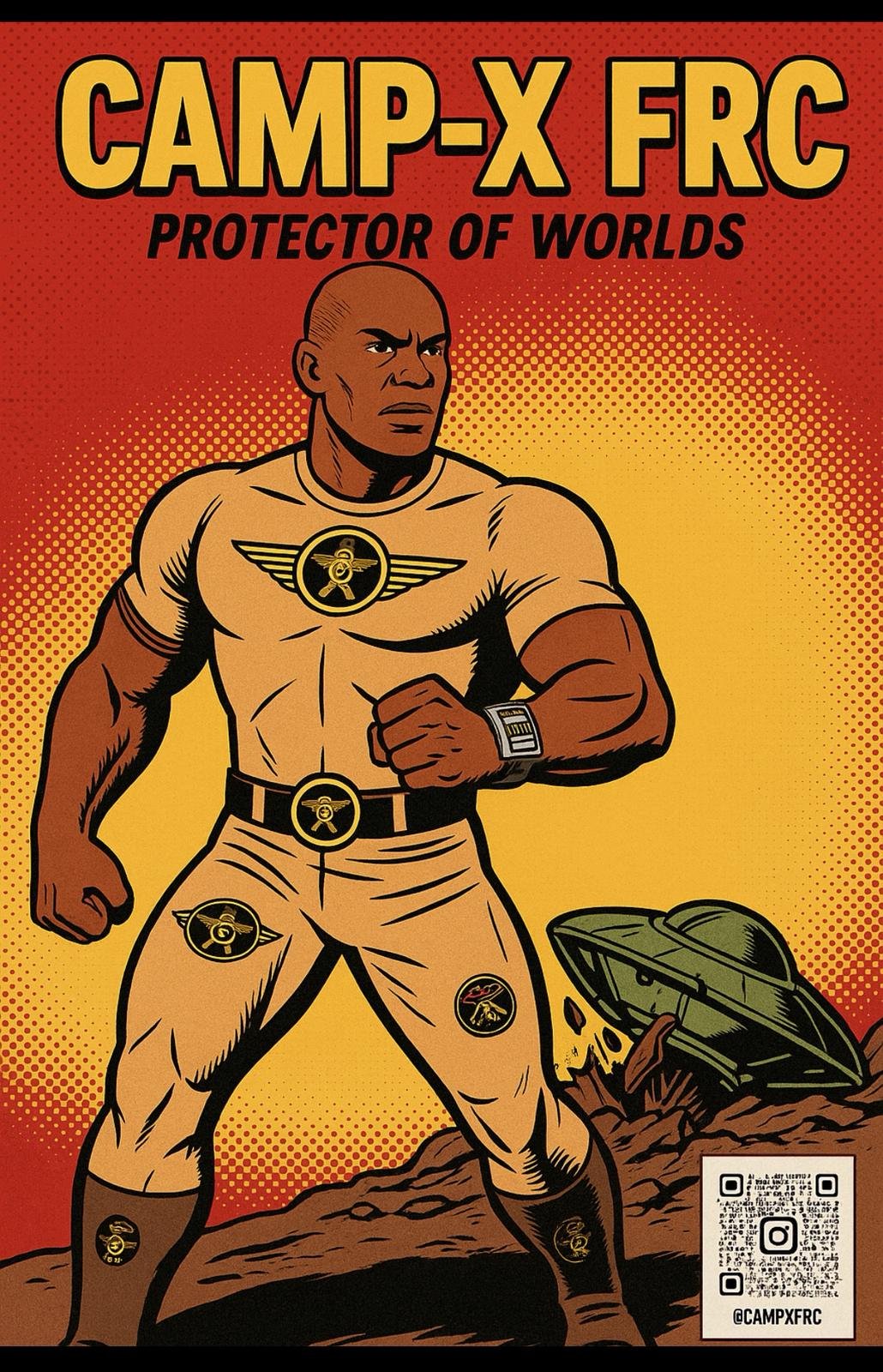 Camp X FRC Protector of Worlds comic cover