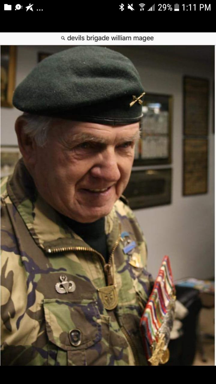 Devil's Brigade family member in beret