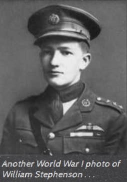 William Stephenson in First World War uniform